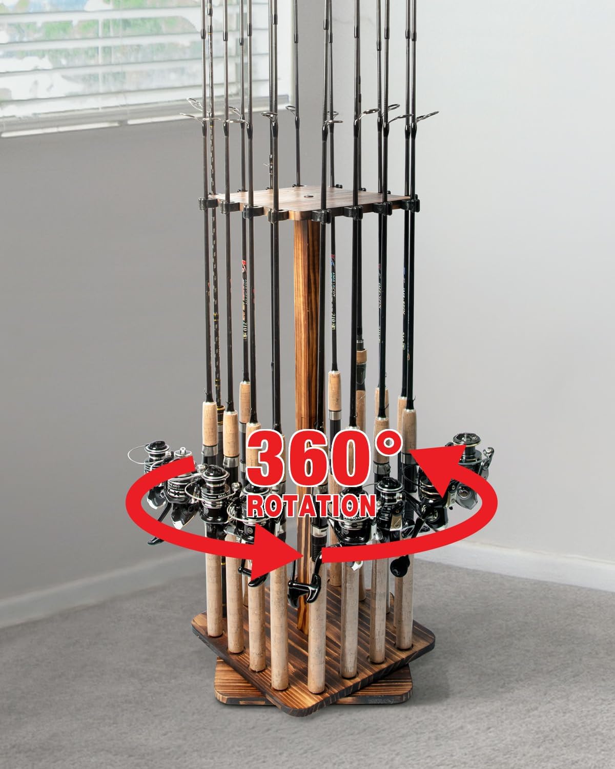 Fishing Equipment Holder - Uchwyty na wędki do garażu Obrotowy