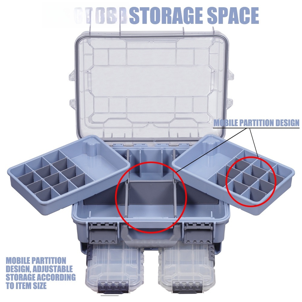 1 szt. Wodoodporne, dwuwarstwo – Fishing Equipment Box recenzja i cena
